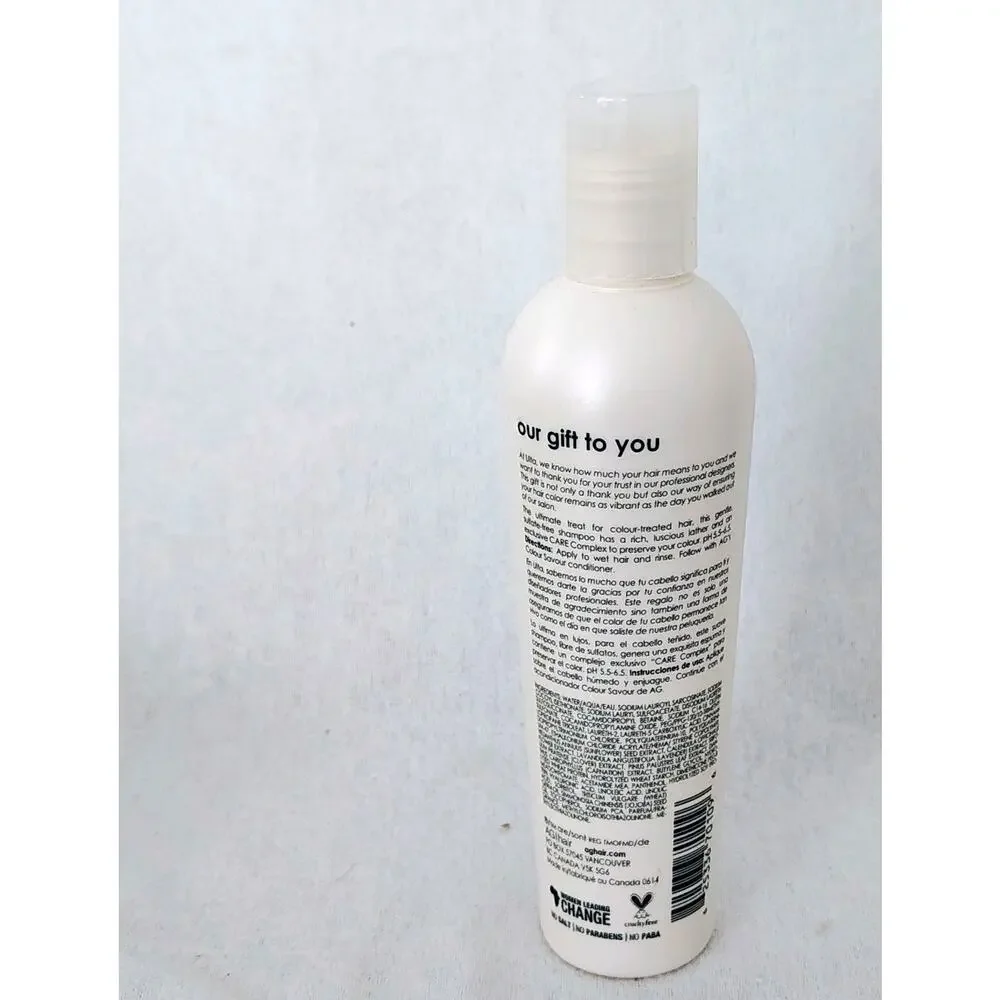 Ulta Beauty AG Hair Cosmetics Colour Savour Saver Sulfate Free Shampoo 8 oz.